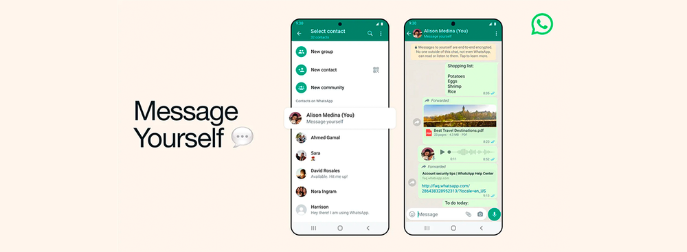 Whatsapp Now Lets You Send Messages To Yourself