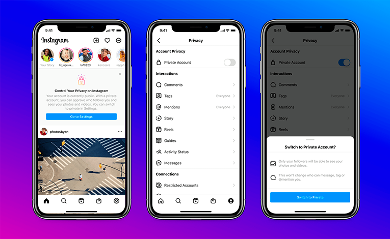 New Instagram privacy settings for teens